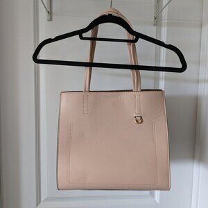NWT Banana Republic Light Pink Leather Tote Bag